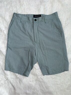 Rodd & Gunn Green Micro-Check Flat Front Stretch Men’s Shorts